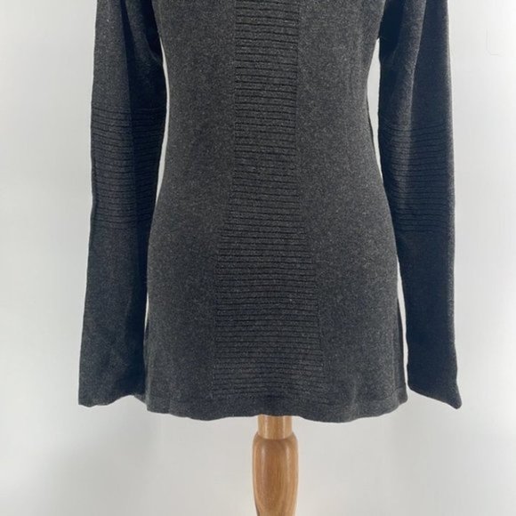 Annette Gortz light weight turtle neck detailed back brown wool blend lagenlook - Picture 8 of 11